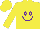 Silk - Yellow, Purple Smiley Face