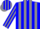 Silk - Blue, grey Stripes, grey Band on Blue