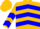 Silk - GOLD, Blue Chevrons, Blue 'JJ'