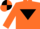 Silk - Orange, Black inverted triangle, quartered cap