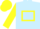 Silk - LIGHT BLUE, yellow hollow box & sleeves, yellow cap