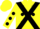 Silk - Yellow, Black cross belts, Black spots
