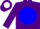 Silk - Purple, White ''M'' on Blue disc, Purple