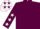 Silk - Maroon, White stars on sleeves and cap