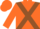 Silk - Orange, Brown cross belts