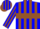 Silk - Blue, Brown Hoop, Brown Stripes on