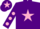Silk - Purple, Pink star, Purple sleeves, Pink spots, Purple cap, Pink star