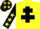 Silk - Yellow, Black Cross of Lorraine, Black sleeves, Yellow stars
