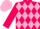 Silk - Fuchsia, pink diamonds, pink cap