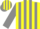 Silk - YELLOW, grey stripes on sleeves, yellow