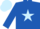 Silk - ROYAL BLUE, light blue star, light blue cap