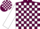 Silk - Maroon, White Blocks and Sleeves