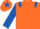 Silk - Orange, Royal Blue epaulets, sleeves and star on cap
