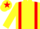 Silk - YELLOW, red braces, red star on cap