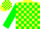 Silk - YELLOW AND GREEN blocks, green sleeves,