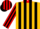 Silk - Gold, Red Collar, Red and Black Stripes