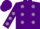 Silk - Purple, grey spots, Purple and grey Half