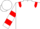 Silk - White, Red epaulets, hooped sleeves