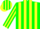 Silk - Green, Yellow Diagnal Stripes, Yellow