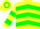 Silk - Yellow, Green Chevrons, Green Hoop on