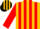 Silk - Gold, Black and Red Stripes on Sleeves