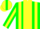 Silk - GREEN,  yellow braces, yellow stripe on