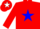 Silk - Red, White RP on Blue Star, Blue Star