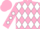Silk - Hot Pink, with 'R', White Diamonds on