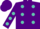 Silk - Purple, Turquoise spots
