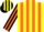 Silk - Yellow, Black & Orange Stripes