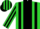 Silk - Lime Green, Black Panel, Black Stripes