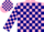 Silk - Pink, Navy Blue Blocks
