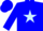 Silk - Blue, Light Blue Star