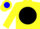 Silk - Yellow, Blue Circled N1N on Black disc,