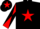 Silk - Black, Red star, Red sleeves, Black diabolo, Black cap , Red star