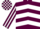 Silk - MAROON & WHITE CHEVRONS, striped sleeves, check cap