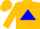 Silk - Gold, Blue Triangle, Gold and Blue