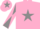 Silk - Pink, Grey star, Grey and Pink diabolo on sleeves, Pink cap, Grey star