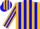 Silk - Gold, blue stripes, blue and gold