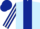 Silk - LIGHT BLUE, dark blue panel, dark blue & white striped sleeves, dark blue cap