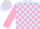 Silk - Light Blue and Pink Blocks Pink Sleeves