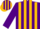 Silk - Purple and Gold Stripes, Purple Sleeves