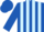 Silk - Royal Blue, Light Blue Vertical Stripes,