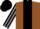Silk - Brown, Black stripe, Black and Grey striped sleeves, Black cap