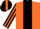 Silk - Orange, Black stripe, Black and Orange striped sleeves