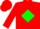 Silk - Red, green baseball diamond emblem on