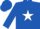 Silk - ROYAL BLUE, white star, white striped