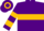 Silk - Purple, purple 'GH' on gold hoop, purple