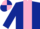 Silk - Dark Blue, Pink stripe, quartered cap
