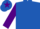 Silk - ROYAL BLUE, purple sleeves, royal blue cap, purple star